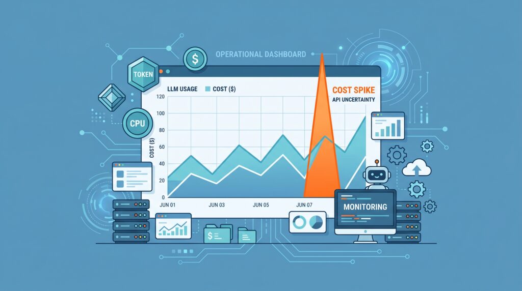 Visualization of LLM cost spike